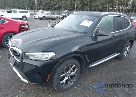 2023 BMW X3 xDrive30I из США, поврежденный, VIN 5UX53DP0XP9P14751